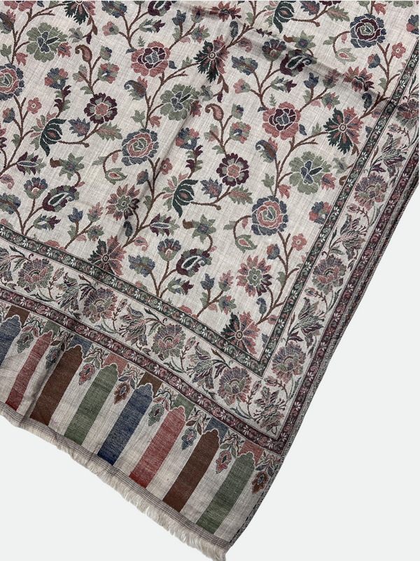 Transform Your Wardrobe with Our Luxury Wool Kani Shawl - Tajmehalhandicrafts