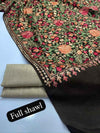 Three Piece Aari Work Suit(Plain Suit with Shawl)