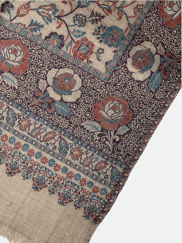Traditional Pakistani Kani Wool Shawls - 05 - Tajmehalhandicrafts