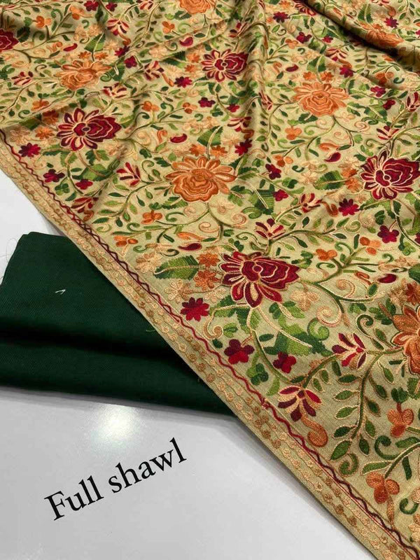 Elegant 3-Piece Kashmiri Ari Work Suit