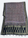 Modal Silk Ajrakh Dupatta with SILK ZARI Border - Tajmehalhandicrafts