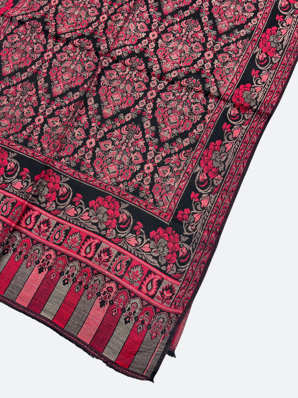 Kani woven stole pakistan - Tajmehalhandicrafts