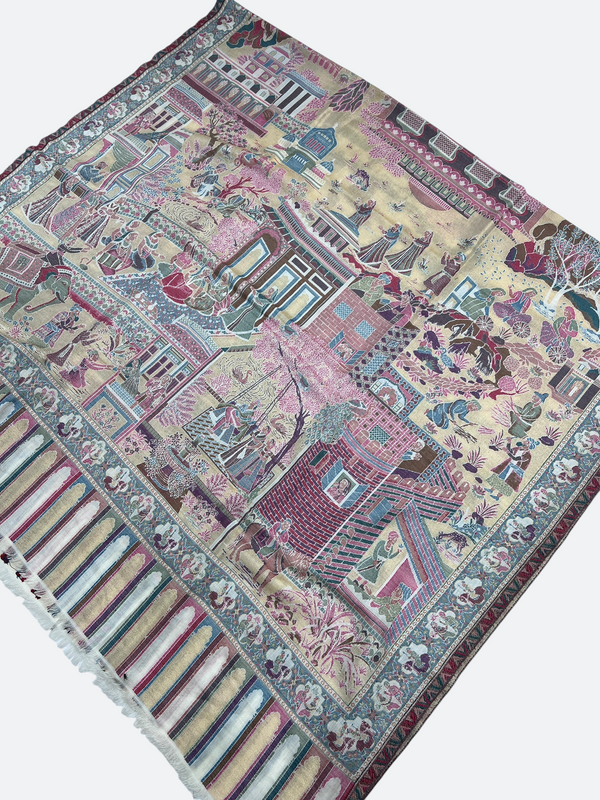 Pashmina kani shawls - 08 - Tajmehalhandicrafts