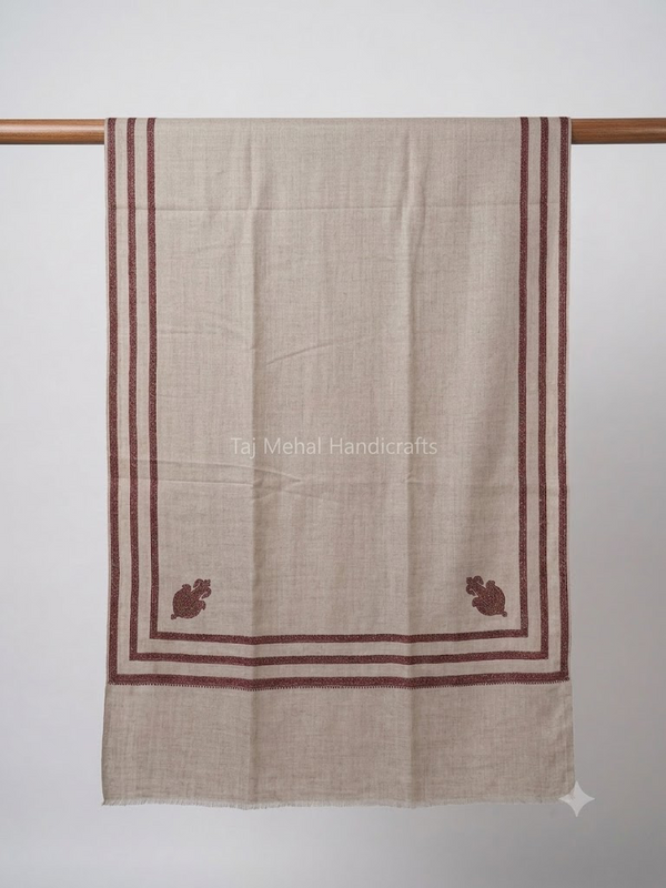 Experience Unmatched Elegance with the Triple Border Kingri Shawl
