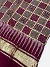 Luxury Sindhi Ajrakh Gajji Silk Dupatta - Tajmehalhandicrafts