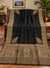 Black and antique gold Moonlight Kani border shawl with plain center and ornate paisley pallu Taj Mehal Handicrafts Islamabad