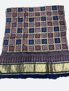 Luxury Patalo Gajji Silk Dupatta – Ajrakh Heritage Design - Tajmehalhandicrafts