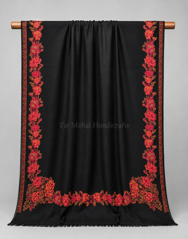 Elevate Your Style with the Exquisite Kani Gulab Shawl - Tajmehalhandicrafts
