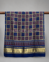 Rare Ajrakh Patalo Gajji Silk Dupatta – Traditional Art - Tajmehalhandicrafts