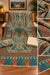 Multicolour Kalamkari printed unstitched three piece pashmina fabric suit with paisley shirt coordinating shawl and ivory plain trouser Taj Mehal Handicrafts Islamabad