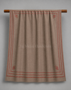 Luxurious Pashmina Shawl with Triple Border Kingri Design & Exquisite Paper Mache Embroidery
