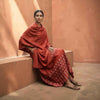 Traditional Embroidered Shawl and Dress Set