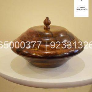 Wooden Hot Pot Carve Small