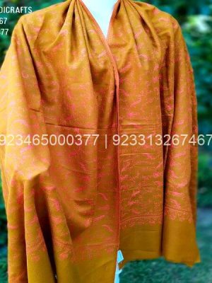 Beautiful Mustard Colour with Sozni Allover Designer Jaal