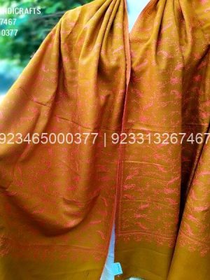 Beautiful Mustard Colour with Sozni Allover Designer Jaal