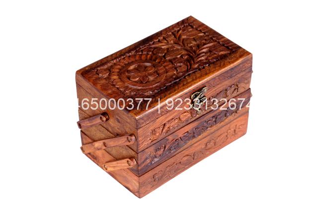 Hand-carved Wooden Jewelry Box Hand-carved Wooden Jewelry Box