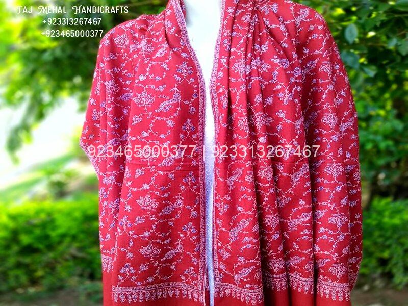 Maroon Colour with Sozni Allover Designer Jaal