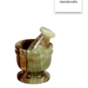 Onyx Stone Mortar & Pestle 4″