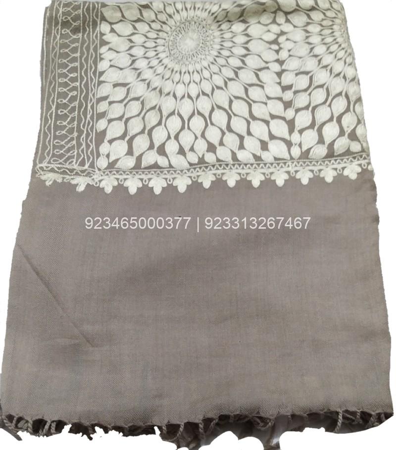 Natural Aari work Jama with Embroidery