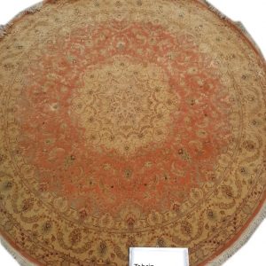 Tabriz Shahi Round Rug: 6.5 x 6.5