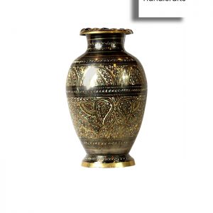 Hand Made Decorative Brass Vase Heavy 14″