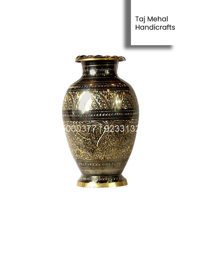 Hand Made Decorative Brass Vase