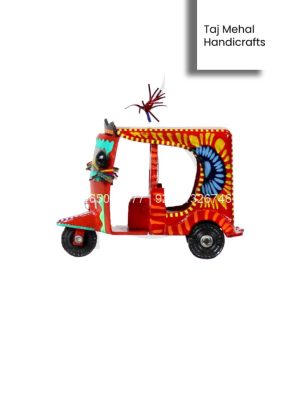 B2 P146 001 CB3057 8 Handmade Wooden Colorful Rickshaw