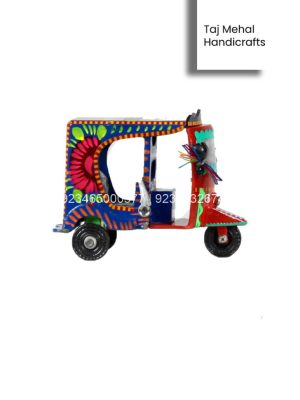 B2 P146 001 CB3057 9 Handmade Wooden Colorful Rickshaw