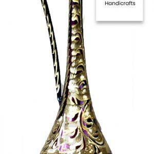 Beautiful Handmade Brass Flower Vase 6″