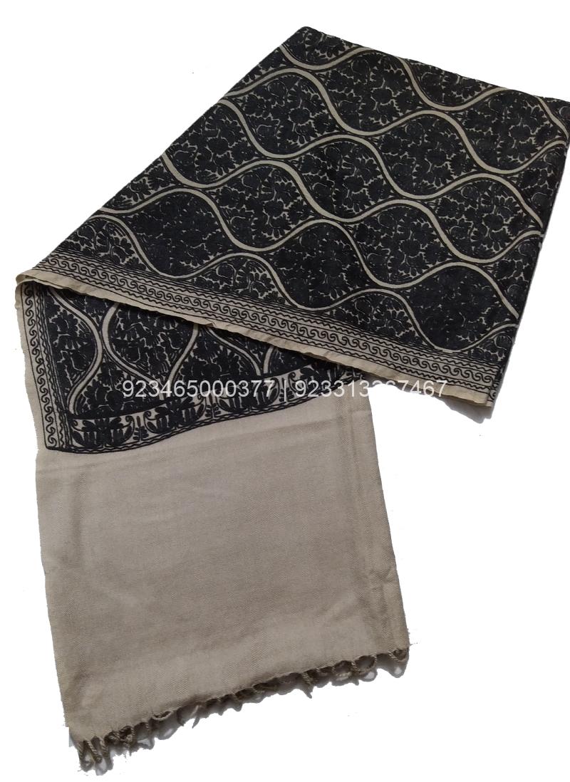 Grey with Black Aari work Jama Embroidery