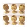 craftsman 5 onyx marble handcrafted wine goblets glasses multi brown pack of 6 1 Onyx Marble Multi-Brown Color
