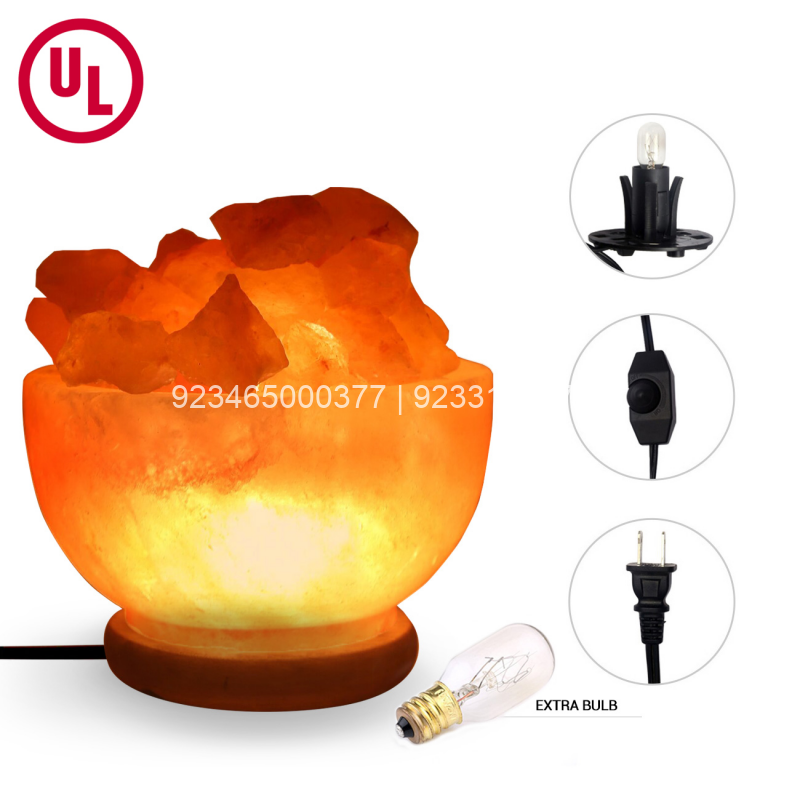 Himalayan Rock Salt Fire Bowl Lamp
