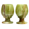 Multi Green Onyx Sherry Glass Multi Green Onyx Sherry Glass