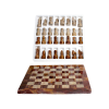 Red Onyx and Fossil Coral Chess Set