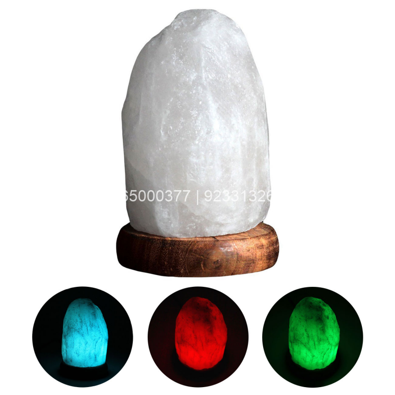 White Himalayan Rock Salt USB Lamp