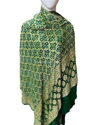 Gajji Silk Chunri with Mukesh Work