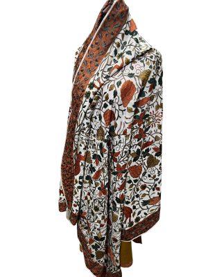 Chiffon Embroidered Parsi Work Dupatta