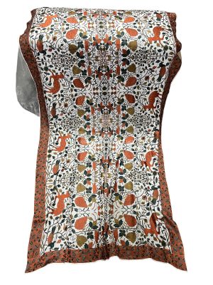 Chiffon Embroidered Parsi Work Dupatta